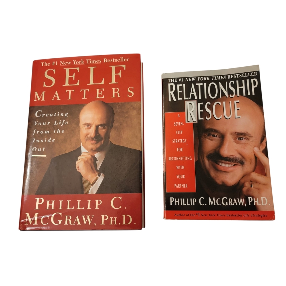 (2) Dr. Phil Books Self Matters & Relationship Rescue (Phillip C. Mcgraw)